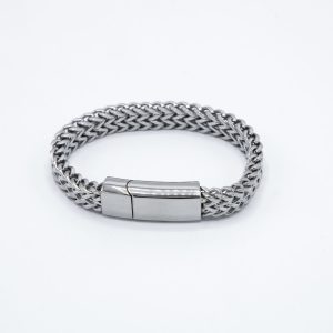 RVS Armband met dubbele schakel