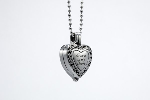 RVS Memory Locket "Always in my heart" - Afbeelding 4